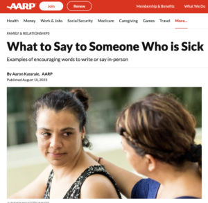 AARP article headline